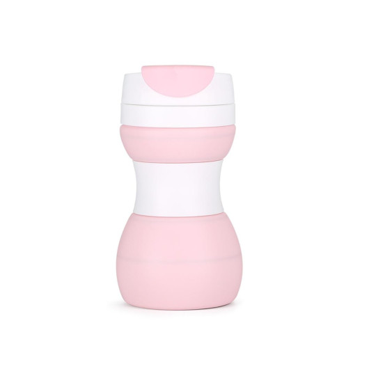 500mL Collapsible Travel Cups Pink